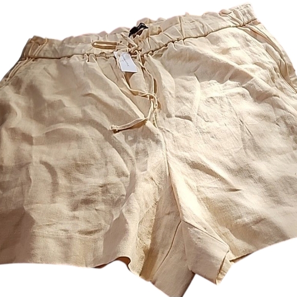 Banana Republic Highwaiated Linen Blend Shorts. Nwt. Xl - Picture 2 of 8